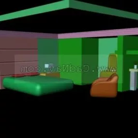 Master Bedroom Design 3d model