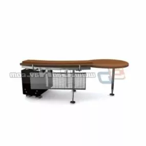 Metal Frame Office Desk Furniture 3d model