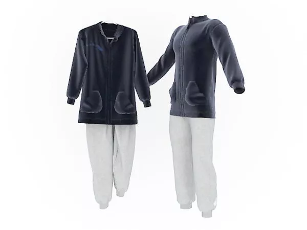Matching Couple Outfits Fashion 3d model Matching Couple Outfits Fashion 3d model