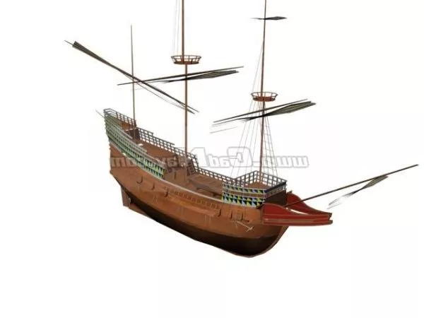 Modern Sailing Boat 3d model