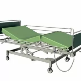 Hospital Mechanical Bed 3d model