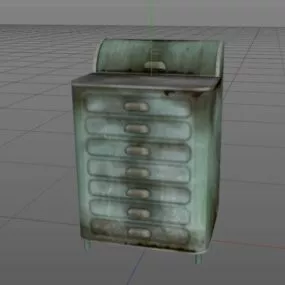 Medical Equipment Surgical Cabinet 3d model