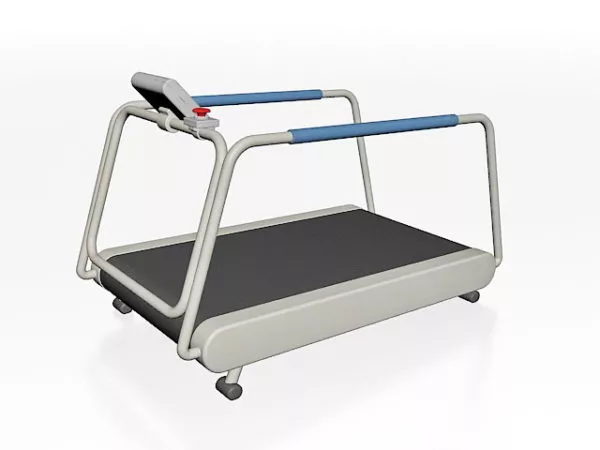 Fitness Treadmill Walk Machine With Monitor 3d model