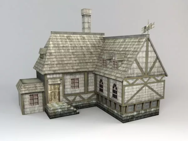 Medieval Dwelling House 3d model Medieval Dwelling House 3d model
