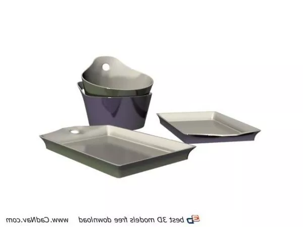 Dinnerware Set Equipment 3d model Dinnerware Set Equipment 3d model