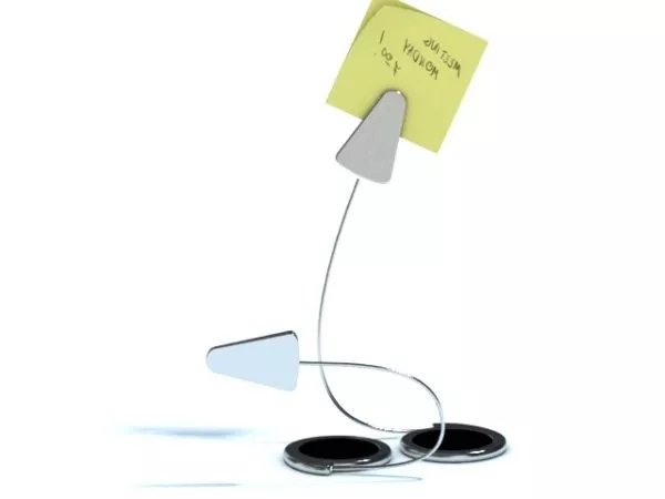 Office Memo Clip Sticky Note 3d model Office Memo Clip Sticky Note 3d model