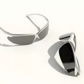 Fashion Mens Black Sunglasses 3d model
