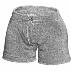 Men Fashion Board Shorts 3d model
