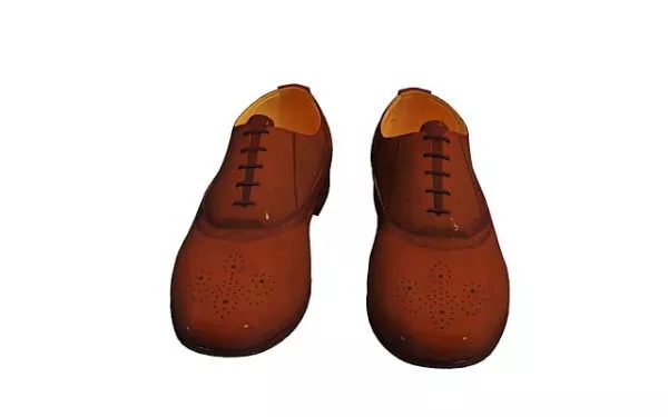 White Gym Shoes 3d model