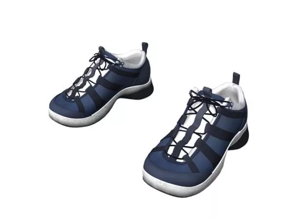 Open Toe High Heel Shoes 3d model