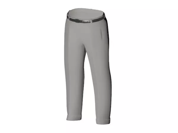 Men Fashion Slim Fit Pants 3d model Men Fashion Slim Fit Pants 3d model