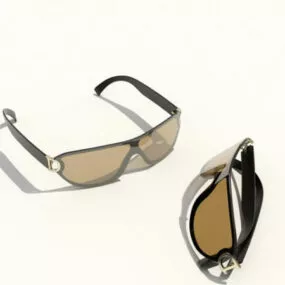 Modern Mens Sport Sunglasses 3d model