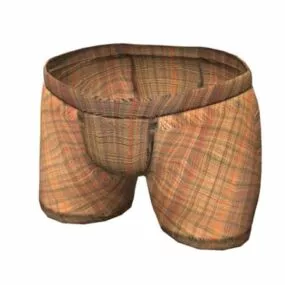 Men Clothing Underwear Tight Boxers 3d model