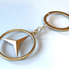 Car Mercedes Key Ring 3d model