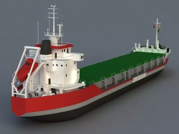 Steel Bulk Container 3d model