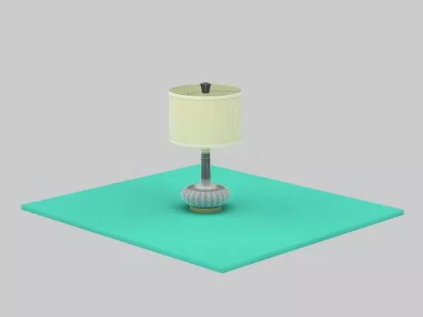 Modern Green Glass Table Lamp 3d model Modern Green Glass Table Lamp 3d model