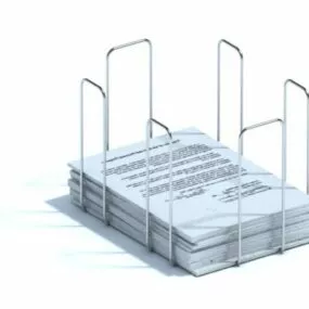 Mesh Wire File Holder 3d model
