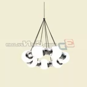 Modern Metal Design Chandelier Lighting 3d model
