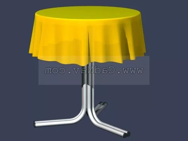 Tablecloth Round Shape 3d model
