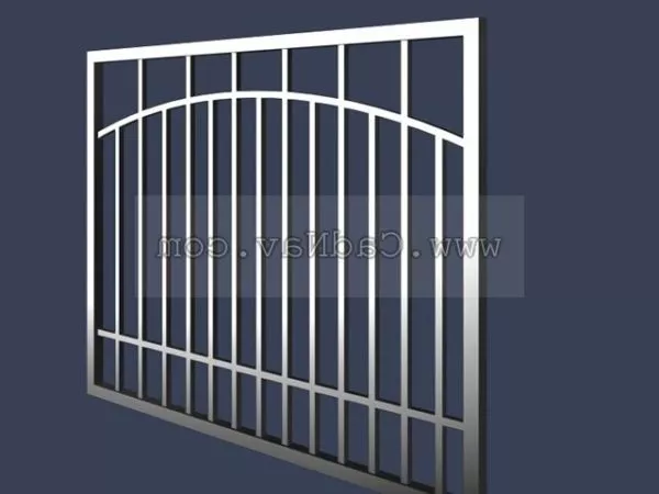Wooden Fence Simple Style 3d model