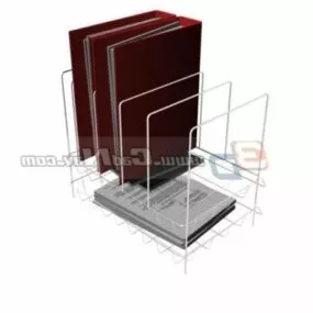 Metal File Holder Office Equipment 3d model