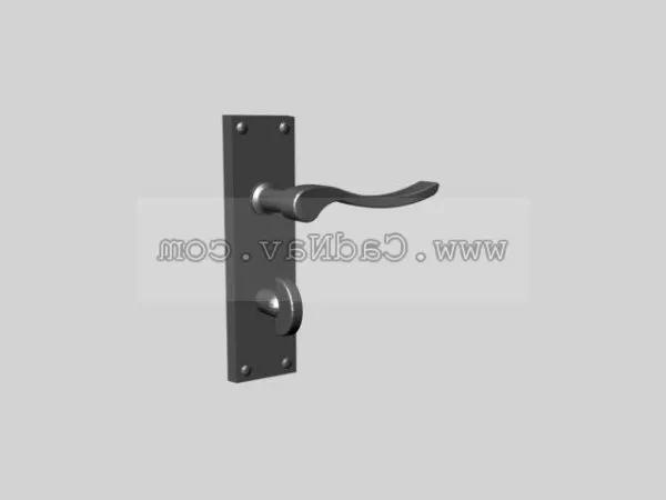 Simple House Metal Handle 3d model Simple House Metal Handle 3d model