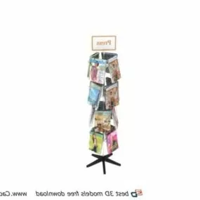Metal Magazine Rack 3d model