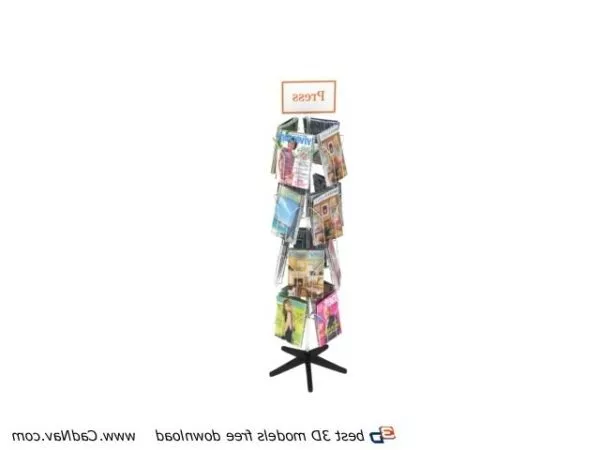 Metal Magazine Rack 3d model Metal Magazine Rack 3d model