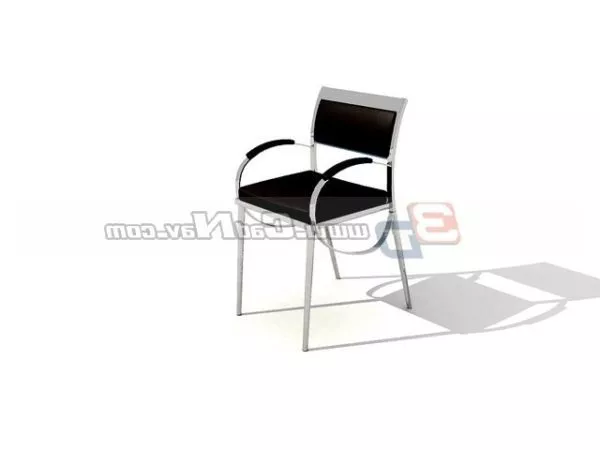 Metal Leather Pu Dining Chair 3d model Metal Leather Pu Dining Chair 3d model