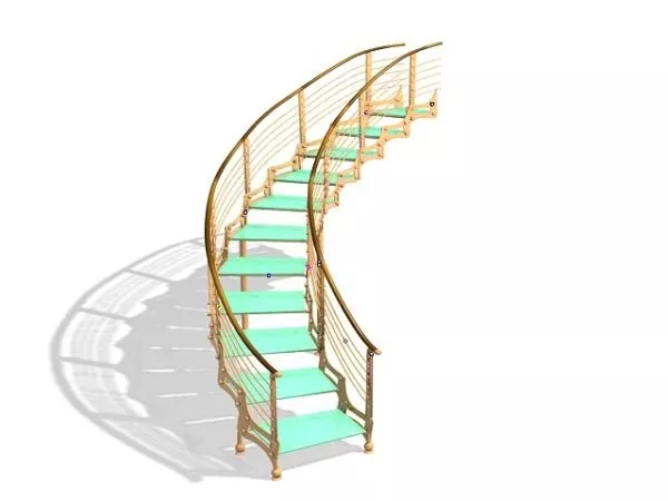 Stair Or Corridor Fence 3d model