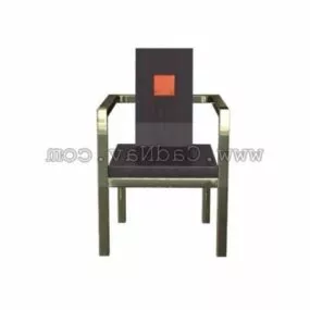Antique Metal Armchair 3d model