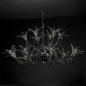 Chain Style Home Crystal Chandelier 3d model