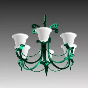 Classic Metal Chandeliers 3d model