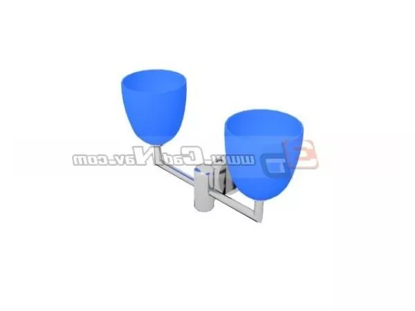 Metal Chrome Design Hotel Wall Lamp 3d model Metal Chrome Design Hotel Wall Lamp 3d model
