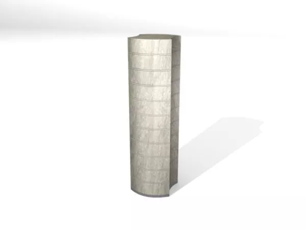 European Wall Column Component 3d model