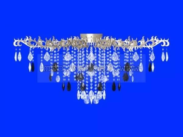 Metal Crystal Design Droplight 3d model Metal Crystal Design Droplight 3d model