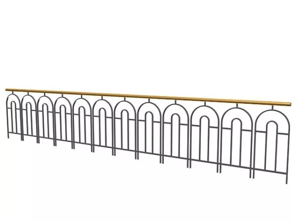 Metal Deck Home Railing Design 3d model Metal Deck Home Railing Design 3d model