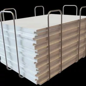 Office Metal Desk File Tray 3d model