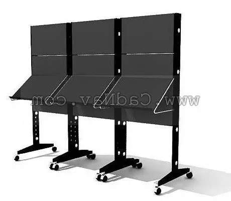 Magazine Shop Metal Display Rack 3d model Magazine Shop Metal Display Rack 3d model
