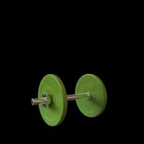 Gym Metal Dumbbell Equipment 3d model