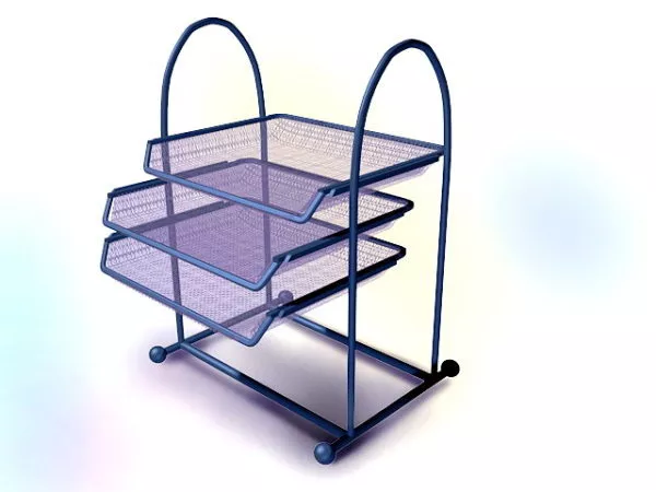 Office Metal File Holder 3d model Office Metal File Holder 3d model