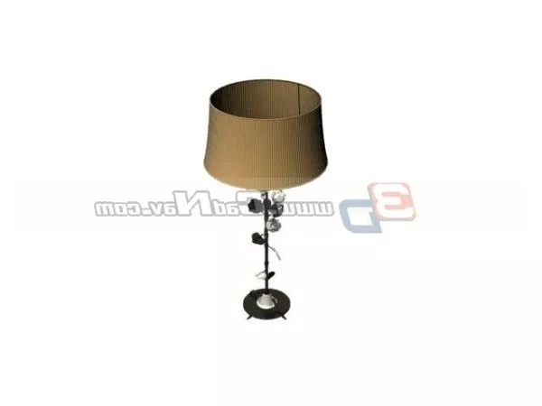 Metal Flower Design Table Lamp 3d model Metal Flower Design Table Lamp 3d model