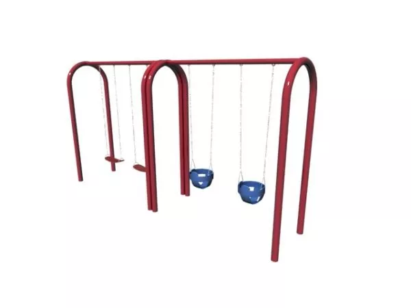 Park Children Playground With Slide 3d model