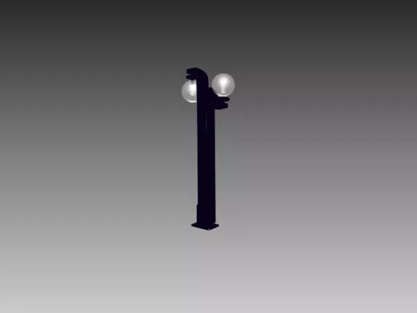 Outdoor Metal Garden Lamp 3d model Outdoor Metal Garden Lamp 3d model