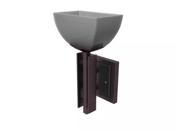 Vintage Metal Garden Wall Lamp 3d model Vintage Metal Garden Wall Lamp 3d model