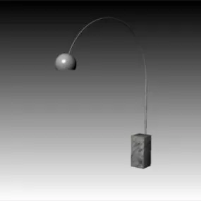 Metal Arc Floor Lamp 3d model