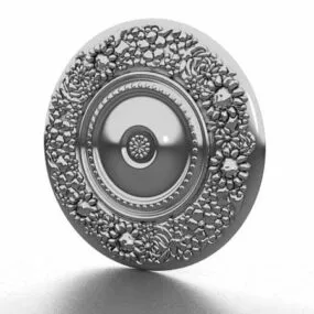 Metal Medallion Decor Wall Art 3d model