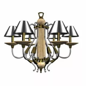 Metal Antique Pendant Chandelier 3d model