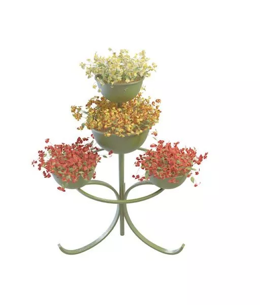 Outdoor Metal Plant Flower Stand 3d model Outdoor Metal Plant Flower Stand 3d model