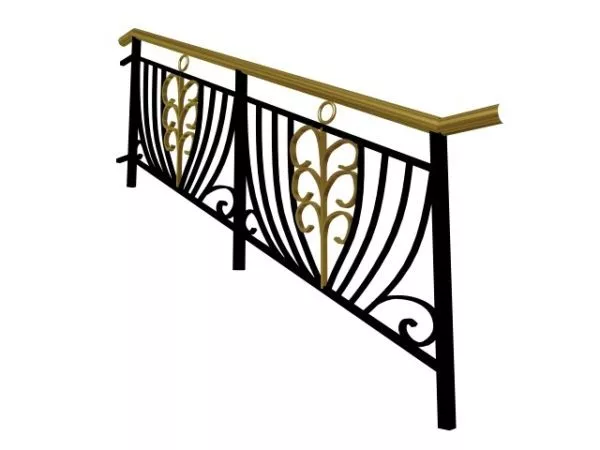 Metal Railings Decoration 3d model Metal Railings Decoration 3d model